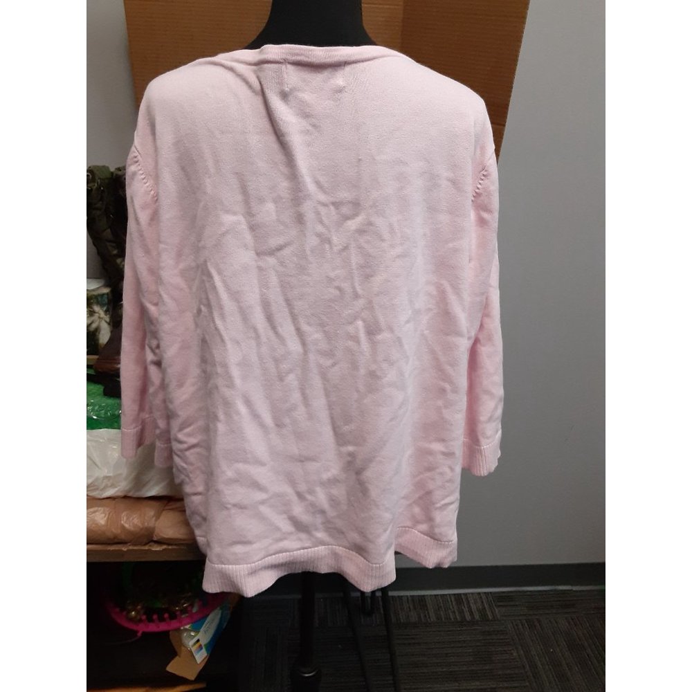 C.J. Banks Pink Sweater Size 2X - Picture 4 of 5